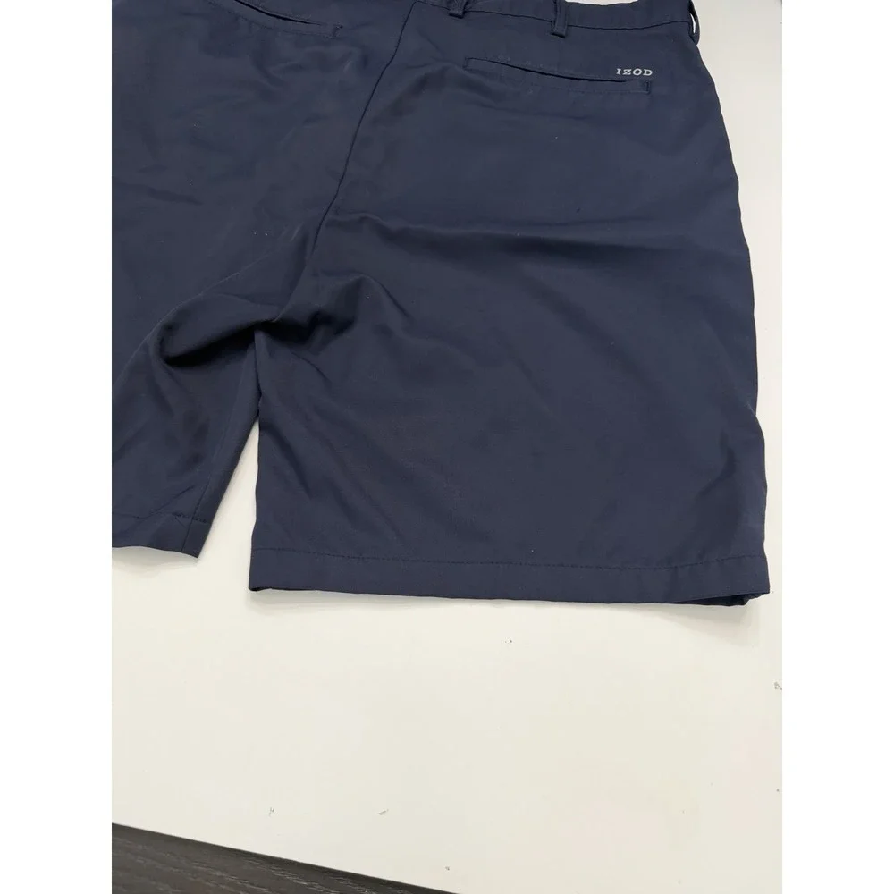 IZOD Golf Performance Shorts Men's Size 40 Navy Stretch Flat Front 10